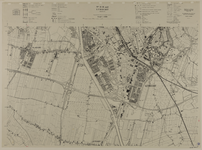 217361 Topografische kaart van de zuidelijke helft van de stad Utrecht.